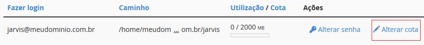 Selecione Alterar cota. Selecione Alterar cota.