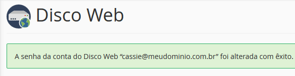Mensagem de êxito. Mensagem de êxito.