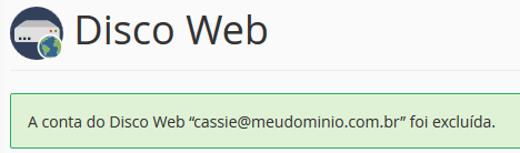 Mensagem de êxito. Mensagem de êxito.