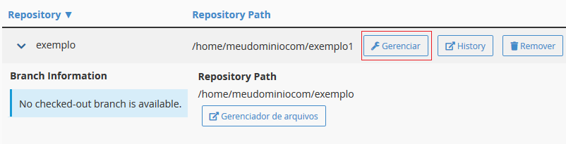 Pressione Gerenciar.