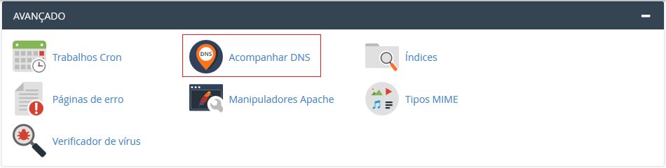 Na aba Avançado. Na aba Avançado.
