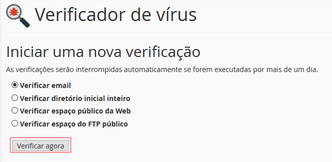 verificador de vírus. verificador de vírus.