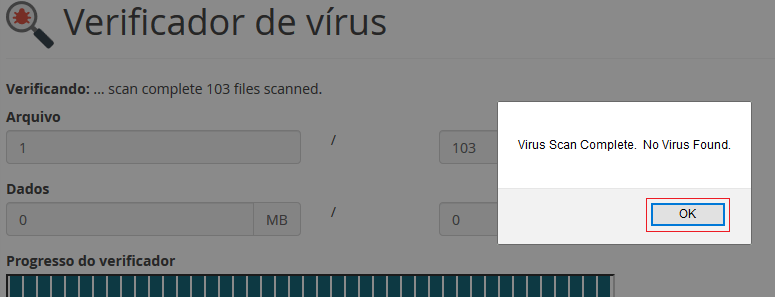 Processamento completo. Processamento completo.