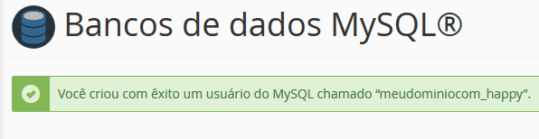 Mensagem de êxito. Mensagem de êxito.