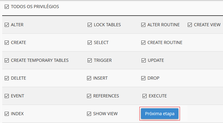Delegando privilégios. Delegando privilégios.