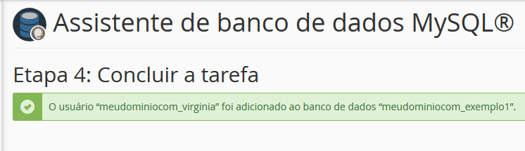 Mensagem de êxito. Mensagem de êxito.