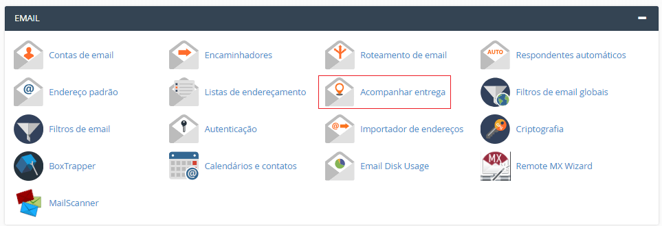 Na aba Email. Na aba Email.