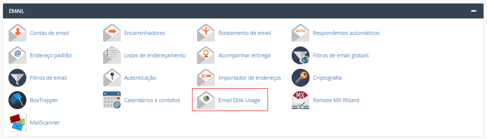 Na aba Email. Na aba Email.