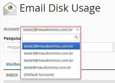 Selecionando qual usuário. Selecionando qual usuário.