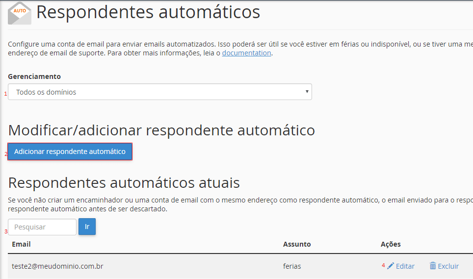 Respondentes Automáticos. Respondentes Automáticos.