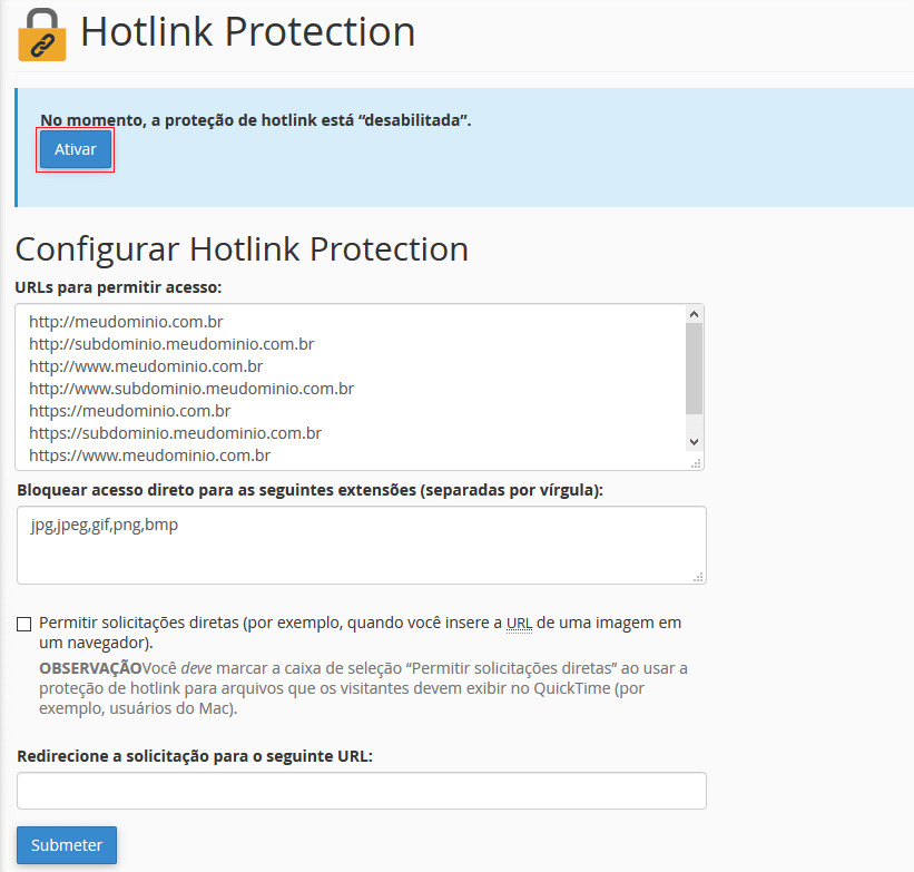Configurações. Configurações.