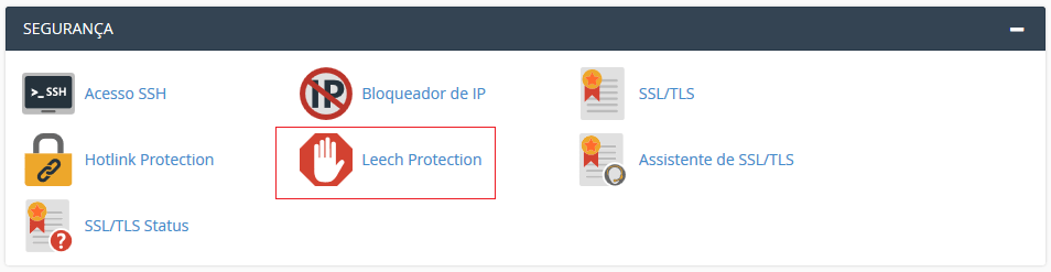 Na aba Segurança. Na aba Segurança.