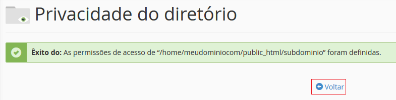 Mensagem de êxito. Volte. Mensagem de êxito. Volte.