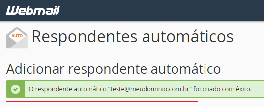 Mensagem de êxito. Mensagem de êxito.