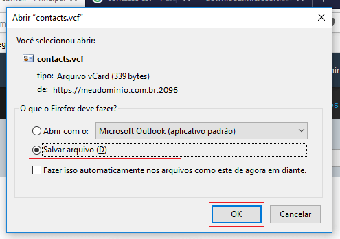 Salve o download. Salve o download.