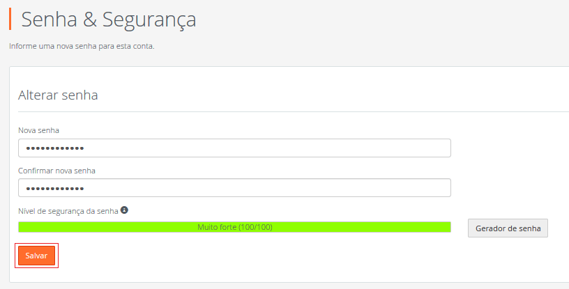 Senha e Segurança. Senha & Segurança.